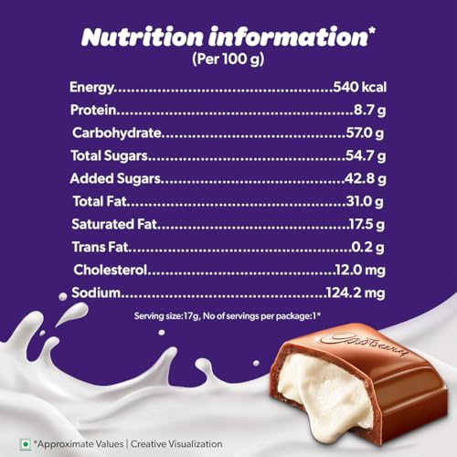 Image of Cadbury Dairy Milk Milkinis Chocolate Bars, 17 g