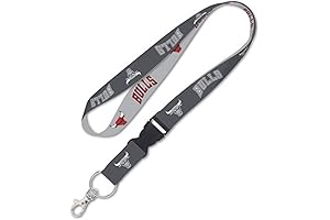 WinCraft Chicago Bulls Premium Charcoal Edition Lanyard Key Chain: An Unforgettable Tribute to NBA Legends