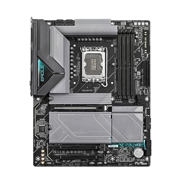 GIGABYTE Z890 Eagle Placa Base - Compatible con CPUs Intel Core Ultra (Serie 2), VRM de 14+1+2 Fases, hasta 8800MHz DDR5 (OC), 1x PCIe 5.0 M.2 + 3X PCIe 4.0 M.2, LAN de 2,5GbE, USB4 - Image 3