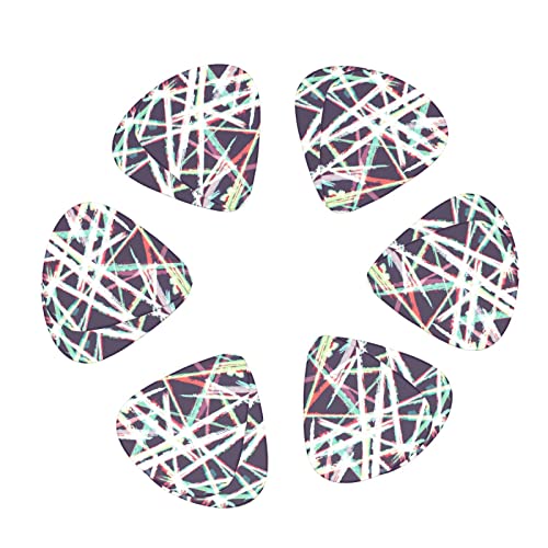 Lot de 12 médiators de guitare avec lignes abstraites et graffiti psychédélique pour guitare électrique, basse acoustique, cadeau avec boîte - Les Beatles, Paul McCartney, John Lennon, RIngo Starr, George Harrison Lot de 12 médiators de guitare avec lignes abstraites et graffiti psychédélique pour guitare électrique, basse acoustique, cadeau avec boîte – Image 3