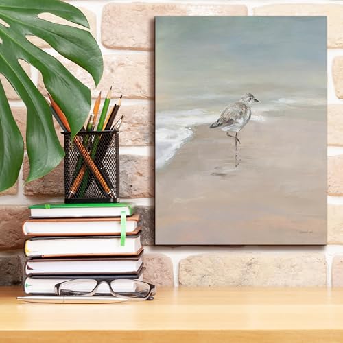 Epic Graffiti 'Shorebirds On The Sand 2' by Danhui Nai Canvas Wall Art, 12" x 16" by Epic Graffiti - Used condition - Image 4