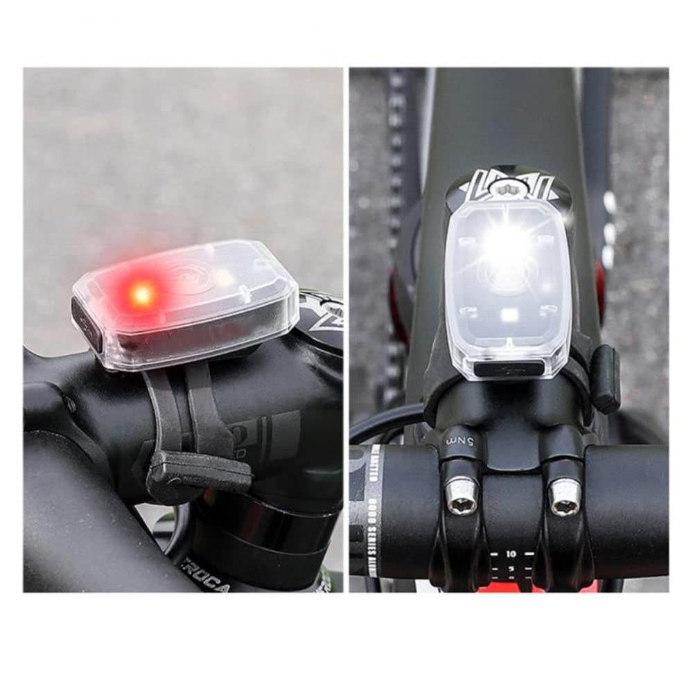 Luz Trasera de Advertencia para Bicicleta, Resistente a la Lluvia, luz Delantera para Bicicleta de montaña, Recargable por USB, luz de Seguridad para Ciclismo Nocturno, Accesorios