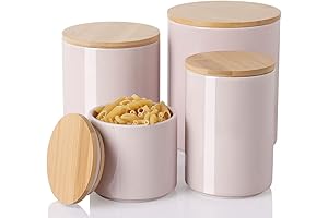 Sweejar Pink Ceramic Canister Sets: Elevate Your Kitchen's Style and Storage!