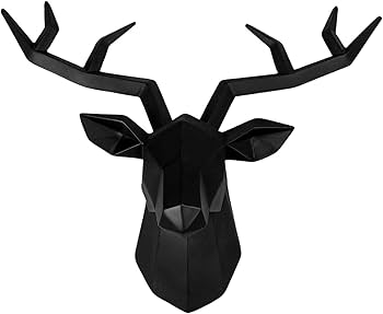 Amazon.co.jp: Cuticate 鹿の頭 3D 壁掛け 鹿 オブジェ 壁飾り