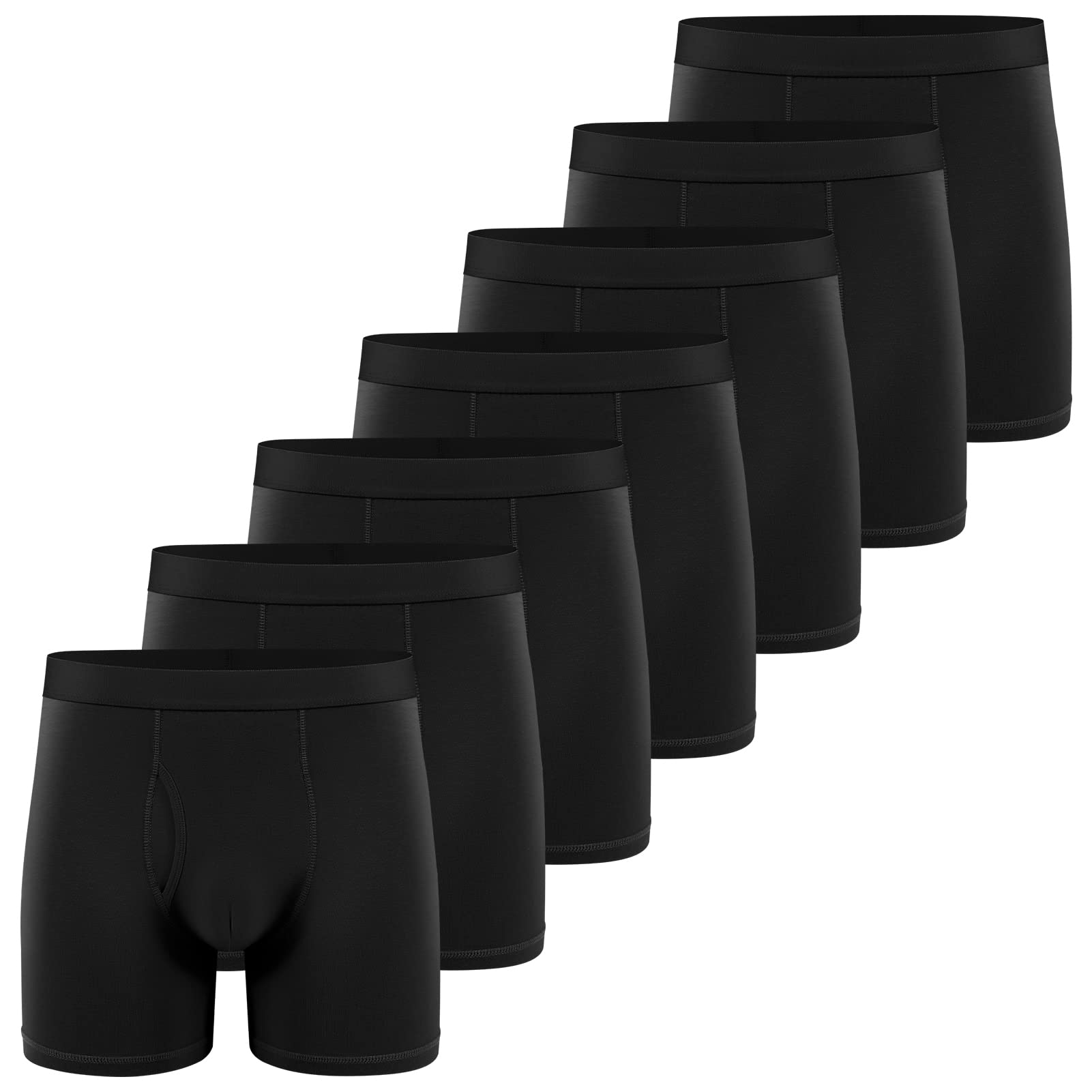Baumwolle Boxershorts Herren Klassische Ausgabe Unterwäsche Pack | Boxershorts Herren Schrittlänge 3,5 Zoll,Mit Eingriff,Elastischer Bund,sorgen für eine gute Atmungsaktivität