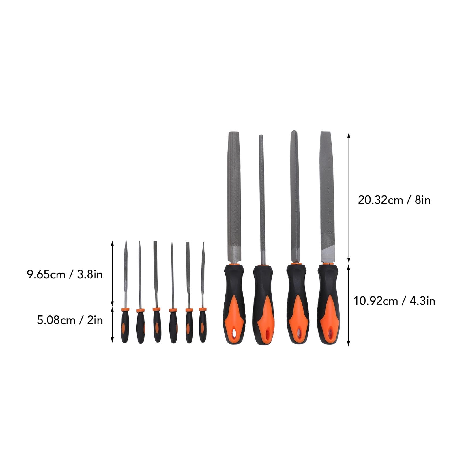 17 Pcs File Tool Set with Carry Case, Metal Files Half Round Triangle Round Flat and Needle Files Brush Carbon Steel Hand Files for Metalworking Woodworking