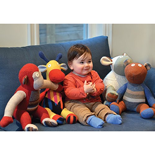 Cate And Levi 21" Handmade Penguin Stuffed Animal (Premium Reclaimed Wool), Colors Will Vary #TOP3