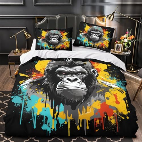 Linge de lit super king size microfibre avec housse de couette fermeture éclair - 4