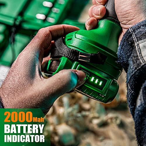 ANIRONA 20 V bürstenloses Akku-Bohrmaschinen-Set, 25 + 3 Schlagbohrschrauber-Set mit 2 x 2,0 Ah Batterien und Ladegerät, 450 In-lbs Drehmoment, 3/8 Zoll Metall Schnellspannbohrfutter, 2 variable – Bild 8