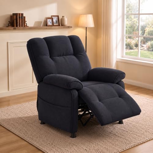 Image of Electric Recliner Chair, 90 to 160 Adjustment with Remote, Black