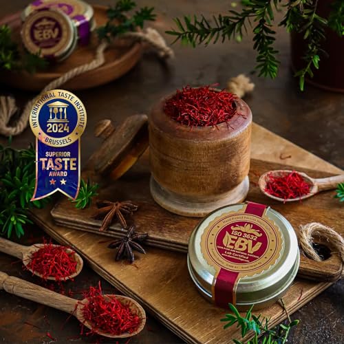 9-Gr Premium Organic Super Negin Coupe Saffron Threads - Grade A+ Ultra Pure Saffron Spice for Cooking, Dessert & Drinks l Finest Red Golden Saffron for Tea, Paella, Rice Seasoning
