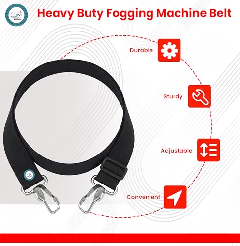Image of DVI Heavy‑Duty Adjustable Fogging Machine Belt - Premium Nylon Strap with High‑Strength Metal Hooks, Fits All Fogging Machines for Safe & Easy Carry