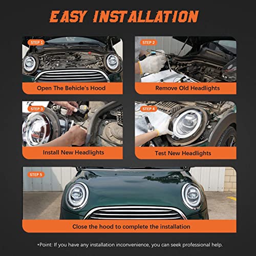 Partzer Hid/Xenon Headlights Assembly Compatible With 2006-2011 Cadillac Dts Headlight Projector With Bulbs Auto Parts Replacement Oe Headlamp Left Driver Side | 20861482 19352126 25998519 Gm2502275 #TOP7