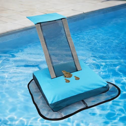 Saugnlbs Pool Animal Escape Ramp,Pool Frog Saver,Animal Saver for Swimming Pool Critter, Rescue for Toads, Flog,Lizards, Ducks, Snakes, Mice,Blue