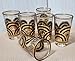 Lot de 6 verres en verre pour thé marocain