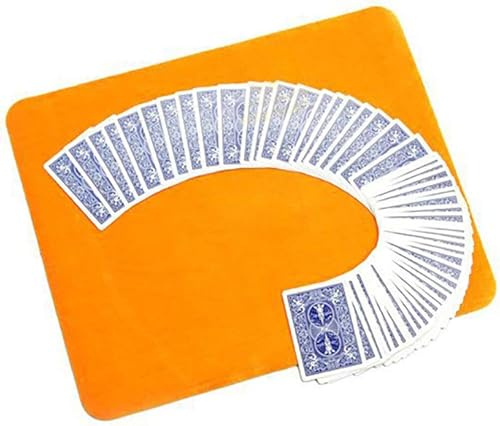 Miniatura 4 de Enjoyer Alfombrilla mágica de póquer de primer plano, tapete de cartas de mago, accesorios para monedas (rojo, 16 x 11-34 pulgadas)