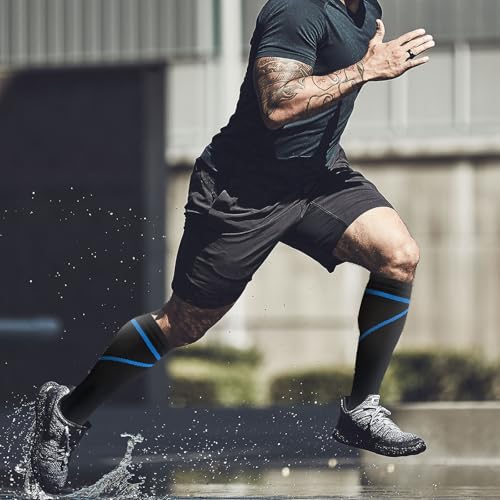 Fenglaoda 8 Pairs Compression Socks For Men & Women 20-30 Mmhg Knee High Nurse Pregnant Running Medical And Travel Athletic thumb #4