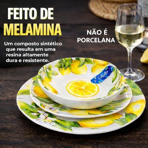 Jogo Melamina Bellagio Linha Sicília 18 peças