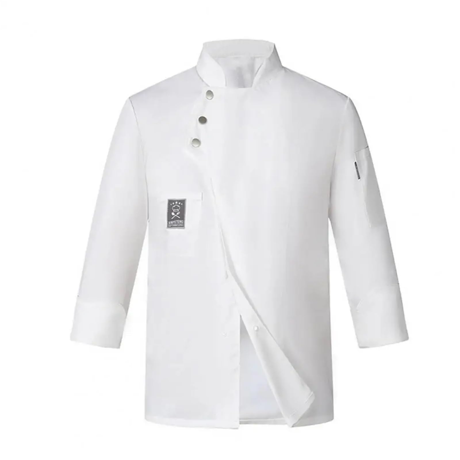 Giacca da Cuoco Unisex, da Donna e da Uomo, Uniforme da Cuoco Professionale, Camicia a Doppio Petto a Maniche Lunghe, Uniforme da Cucina