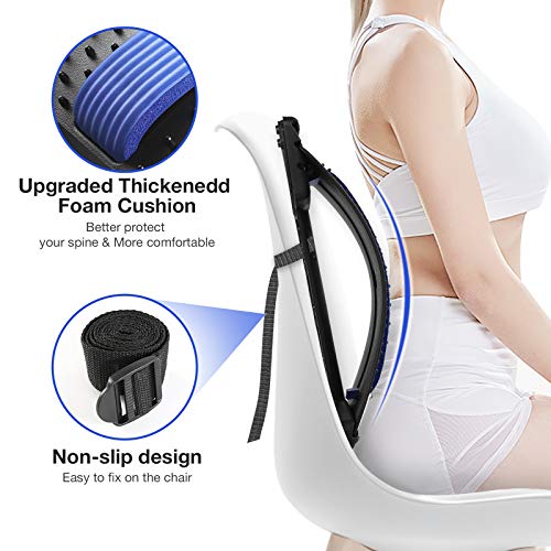Moocoo Back Stretcher, Multi-Level Back Cracker Lower Back Pain Relief Device, Lumbar Support Lumbar Back Massager For Herniated Disc, Sciatica, Scoliosis, Lower And Upper Back Muscle Pain Relief #TOP2