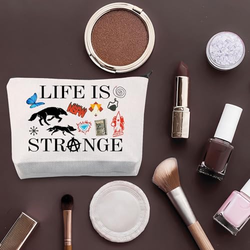 PLITI Life is Strange Gift LIS Video Game Fans Merchandise Max and Chloe Gift Life is Strange Inspired Makeup Bag for Gamer (Strange Makeup bagU) - Image 4