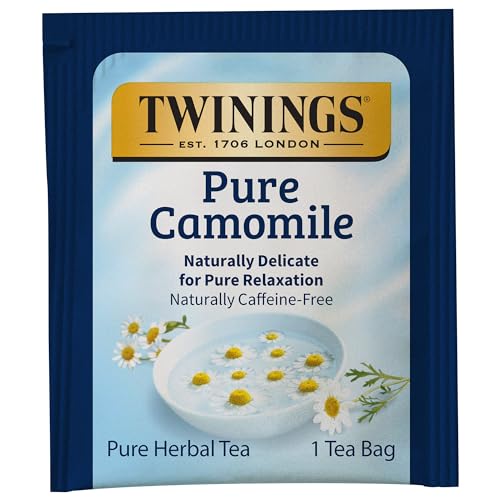 Twinings Pure Camomile Herbal Tea Individually Wrapped Bags, 100 Count (Pack of 1), Delicate for Pure Relaxation, Naturally Caffeine-Free, Enjoy Hot or Iced - Image 3