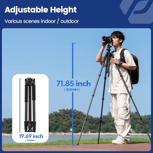 Trépied horizontal stable de 190 cm supportant 10 kg pour la photographie macro