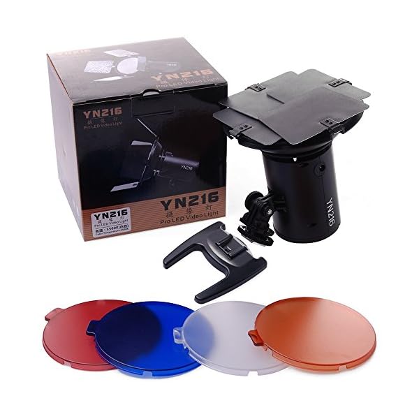 Yongnuo YN216 LED Videoleuchte Videolicht Kameralicht 2000LM für Canon Nikon Sony DSLR Digicams und Camcorder (216 LED… – Bild 7