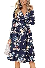 Long Sleeve Floral Navy