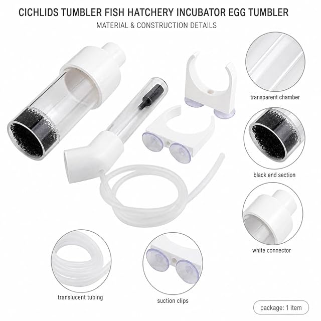 Foto 3 de 7 de Aeromdale Acuario Cíclidos Vaso Incubadora de Peces Huevos Boca