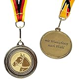 🐎 Pferde Mitgebsel Kindergeburtstag: Die perfekte Goldmedaille als Alternative zu einem Pferde Pokal zu jedem Pferde Kindergeburtstag / Einhorn Geburtstag mit personalisiertem Wunschtext