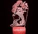 Produktbild LED 3D Fernbedienung Nachtlicht Acryl USB 3D Illusion Led Glühbirne Dekoration Meerjungfrau Blume Nachtlicht Touch Schlafen Nachtlicht Tischlampe Jungen Geschenke