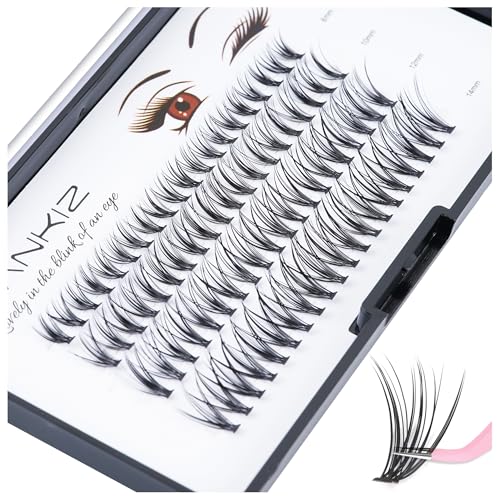 MagiDeal 60 stk. 3D Handgemacht Künstliche Wimpern, Unechte Eyelashes für Wimpernverlängerung, aus Kunstfiber
