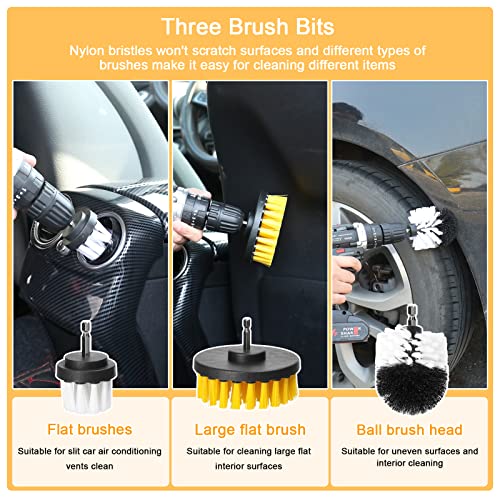 Lianai Conjunto de almofadas de polimento de carro 38 pçs para polimento de carro, esponja de polime