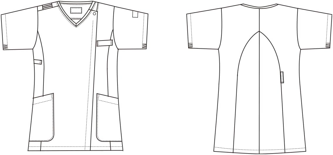 スクラブ 白衣 医療用 ジップスクラブ HI CollectionHI704レディース