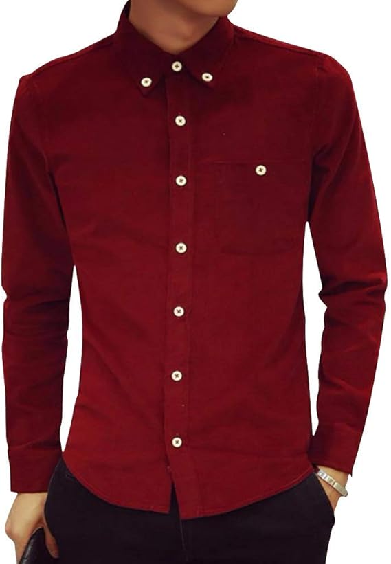 Amazon Balle De Riz バールドリズ カジュアルシャツ トップス ボタンダウン ベーシックカラー ビジネス 長袖 シャツジャケット フォーマル インナー おしゃれシャツ おおきいサイズ 安い 可愛い オープン カットソー 柄 スーツ セクシー オープンシャツ 大きい