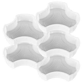 Reyal Lightweight Plastic Cosmic Paver Block mould(T : 60mm)(30x30x7cm) Interlocking Plastic Paver mould (Pack of 5)