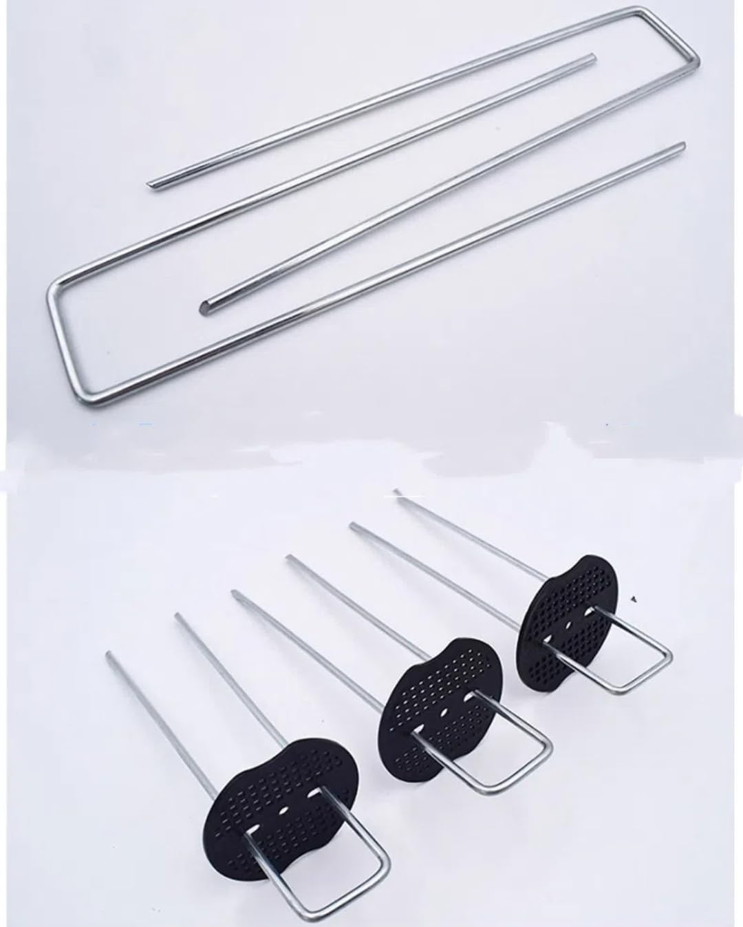 U-Shaped Ground Nails, Lawn Nails, Plastic Film Nails, Metal U-Nails, Gardening Ground Cloth Nails, Anti-Grass Cloth, Fixed Ground Nails, Galvanized Steel