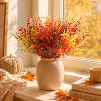 8 Bündel Künstliche Herbstblumen, Herbststrauß Künstlich Realistic Lavendel – Ansicht 4