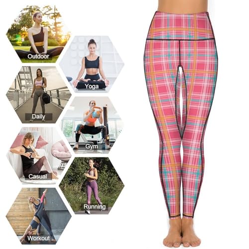 Legging écossais rose galbant pour en finir avec les pantalons sans poche - 4