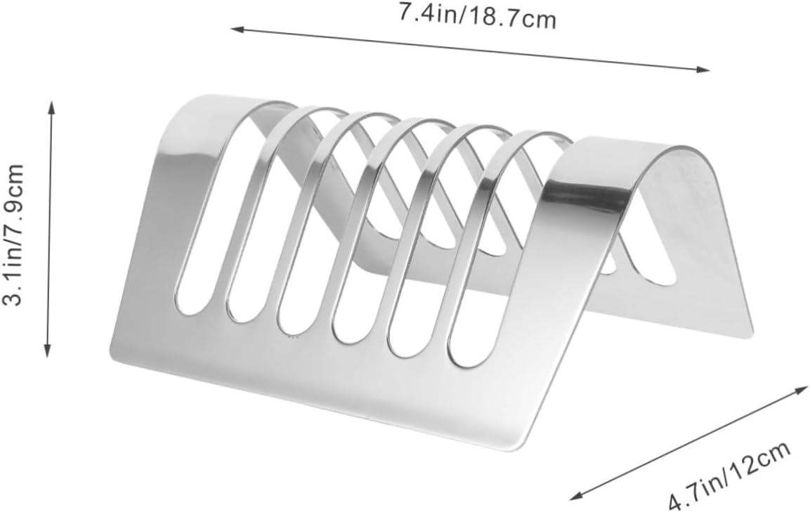 Garneck 1pcs Household Bread Rack Stainless Steel Toast Stand Daily Use Toast Holder Kitchen Supply Tabletop Rack