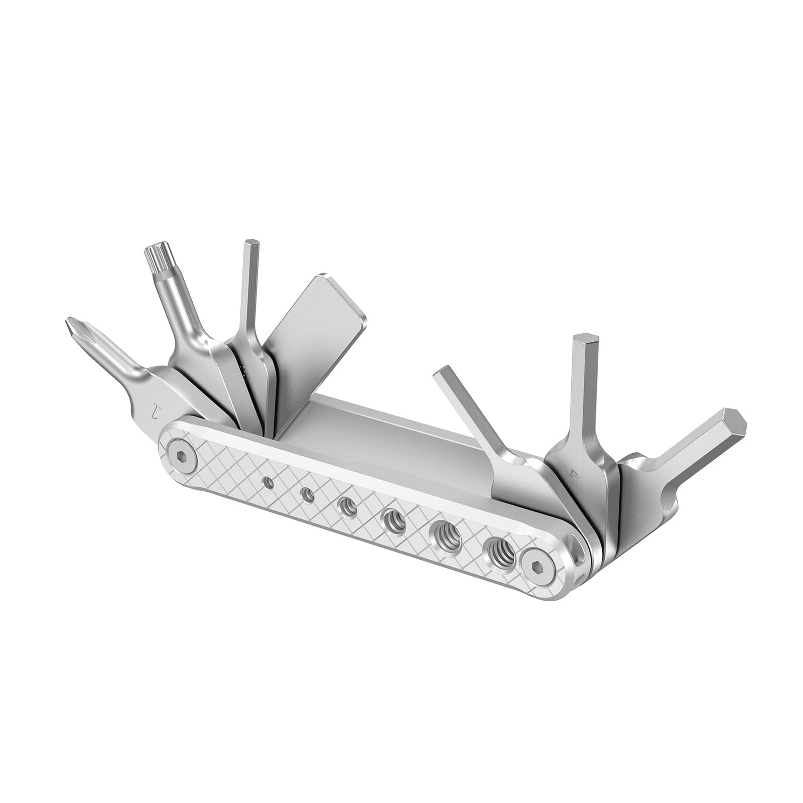 SMALLRIG Kamera Multitool Werkzeug mit Schraubendreher und Schraubenschlüssel, Folding Screwdriver Tool Set mit 7 Funktionswerkzeugen im Lieferumfang Enthalten für Kamera Rig, Silber - 2213D