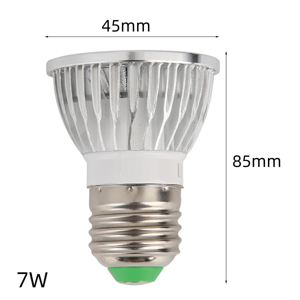 Lot de 10 Ampoules LED COB 3W 5W 7W E27 110V 220V, projecteur, Blanc Chaud/Froid Naturel, pour éclairage de Maison, Bureau et expositions, Blanc Froid, 5