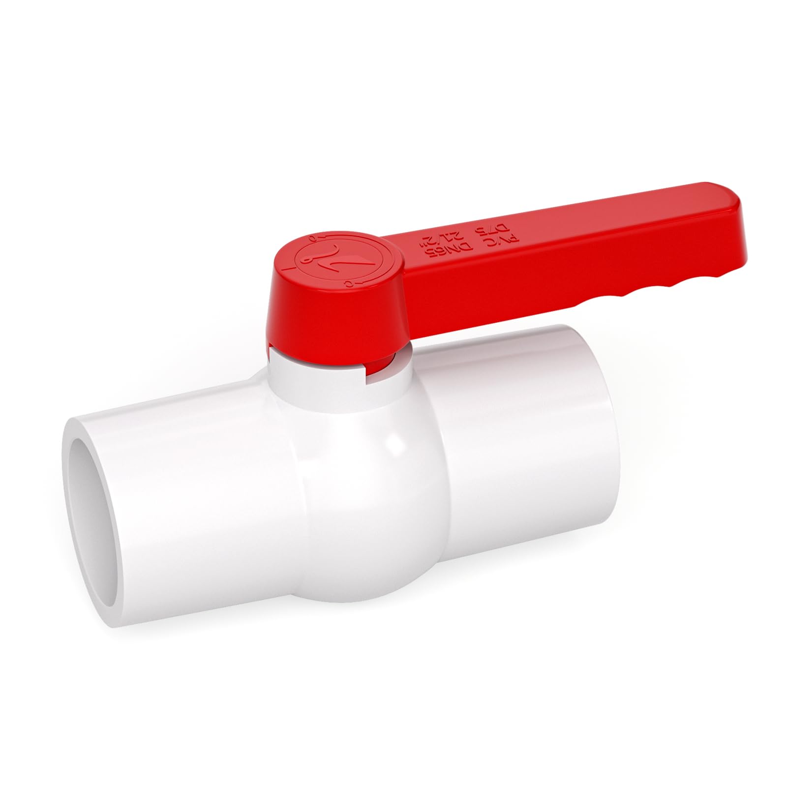 GASHER 1PCS 4 pollici PVC valvola a sfera interruttore di arresto per piscina, maniglia valvola a sfera, valvola di controllo pvc