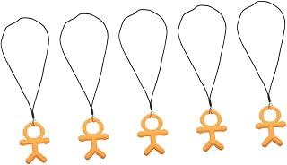 TOYANDONA 5 Pçs Vara De Dentição Brinquedos Educativos Do Bebê Crianças Brinquedos Educativos Brinquedos De Mastigação Para Bebês Colar Mastigável Brinquedo De Mastigação Do Bebê Manipulado