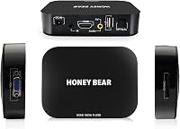 HONEY BEAR Full HD 1080P médialejátszó TV box 2TB külső merevlemezhez HDMI USB 2
