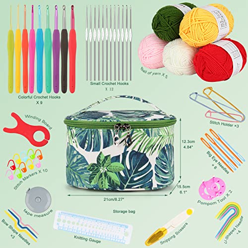 Aeelike Crochet Kits for Beginners Crochet Starter Kit UK, Crochet Set including Yarn - Image 2