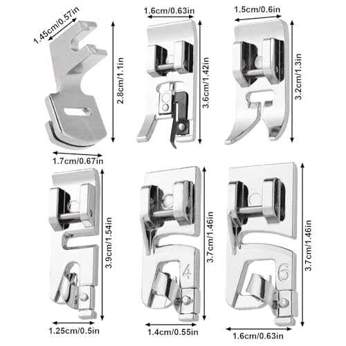 Kit de 6 pies para máquina de coser miniatura 4