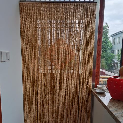 Rideau de porte suspendu en bambou pour sublimer la cloison de votre chambre