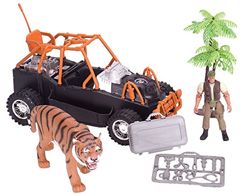Wild Republic E-Team X Set Tiger Rescue Playset, Action Figure, Animal, Vehicle, Accessories, Gifts For Kids #TOP1